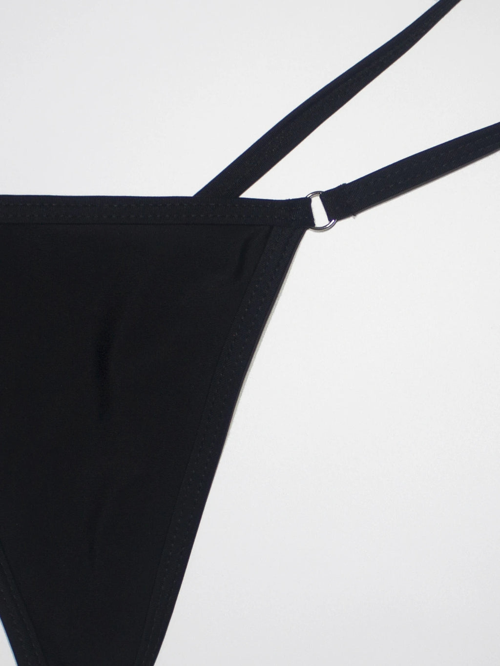 Backless Triangle Strap Micro Bikini Suit