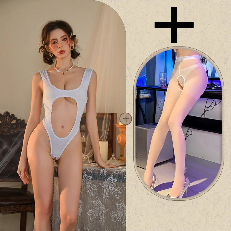 Transparent Sexy Non Detachable Swimwear