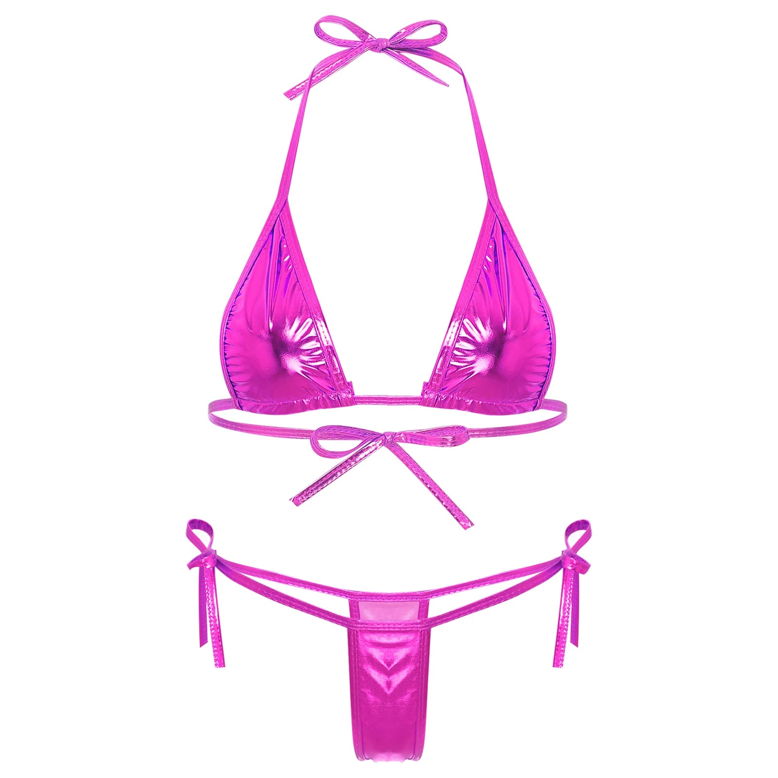 Lacing Non-Padded Triangle Cup Swimwear