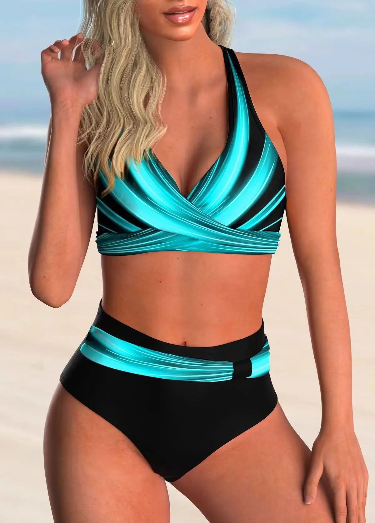 Tummy Control Ruffle Top & Shorts Swimwear