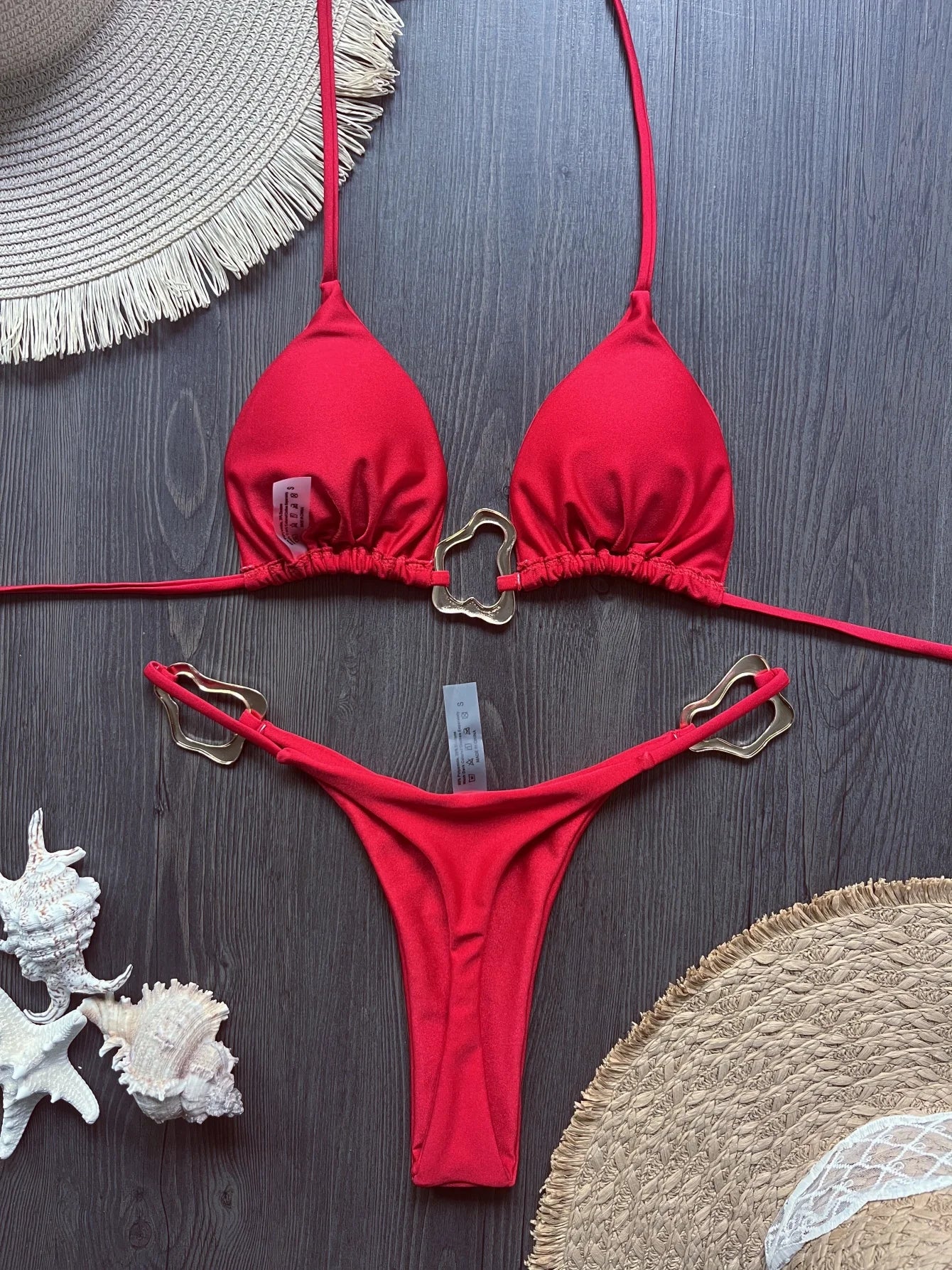 Halter Micro Thong Bikinis Set