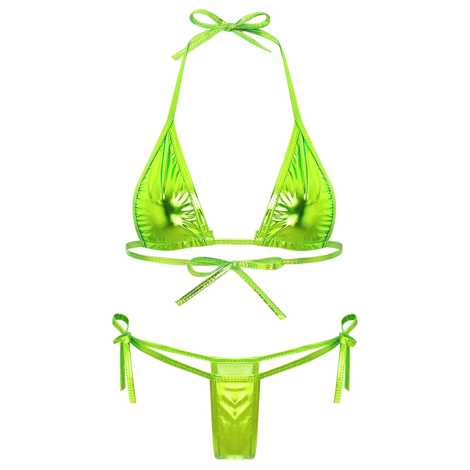 Lacing Non-Padded Triangle Cup Swimwear