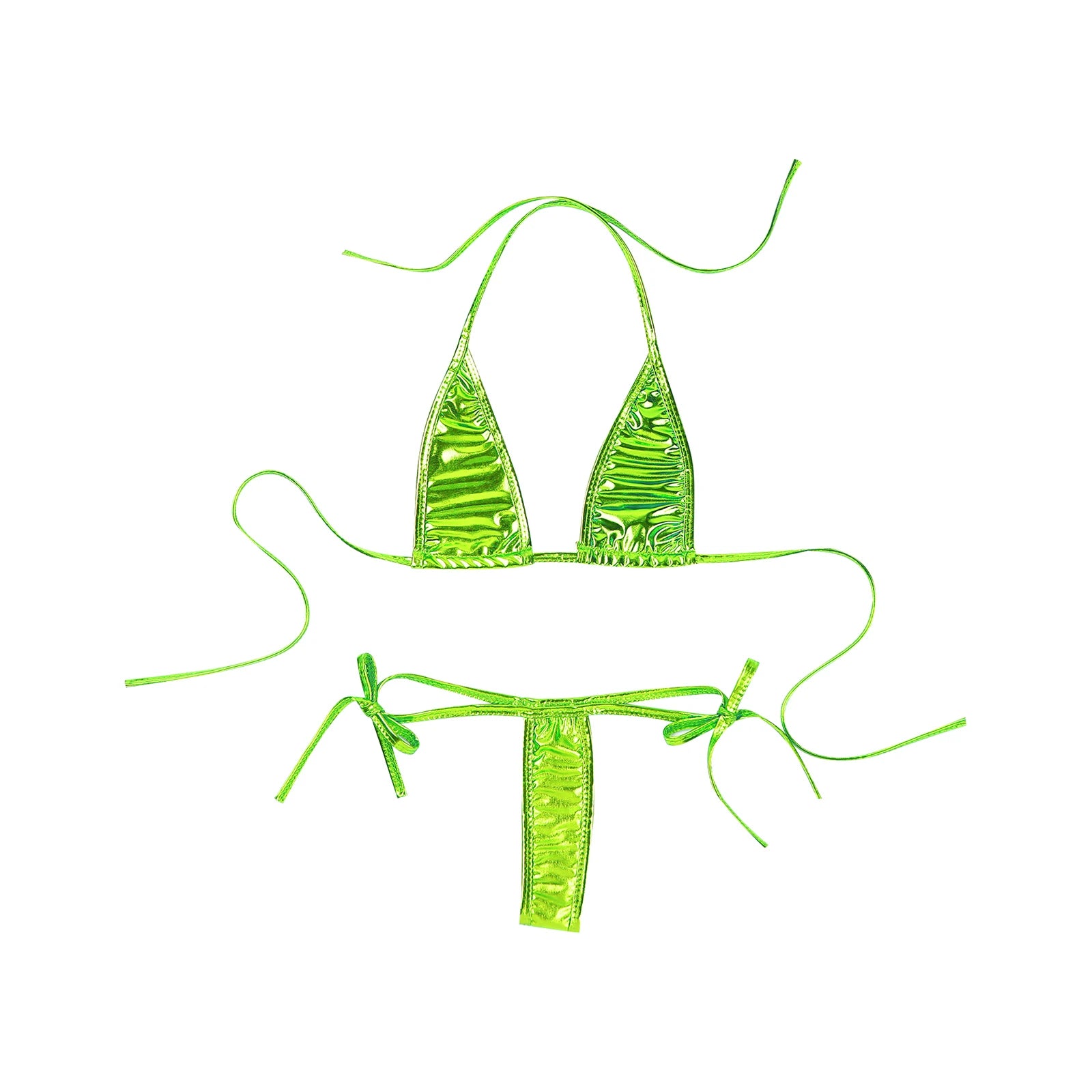 Lacing Non-Padded Triangle Cup Swimwear